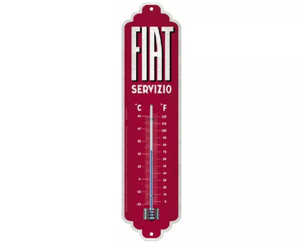 Nostalgic Art Thermometer Fiat Servizio 6.5 x 28 cm