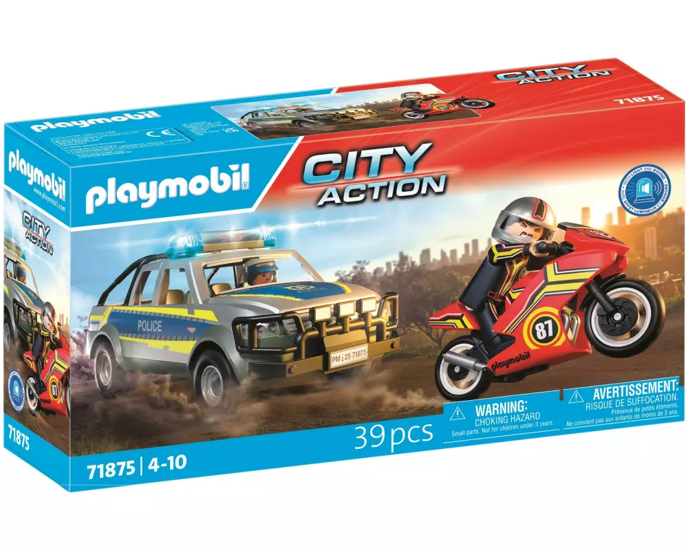 Playmobil Action Heroes Verfolgungsjagd mit Polizei Pick-Up 71875