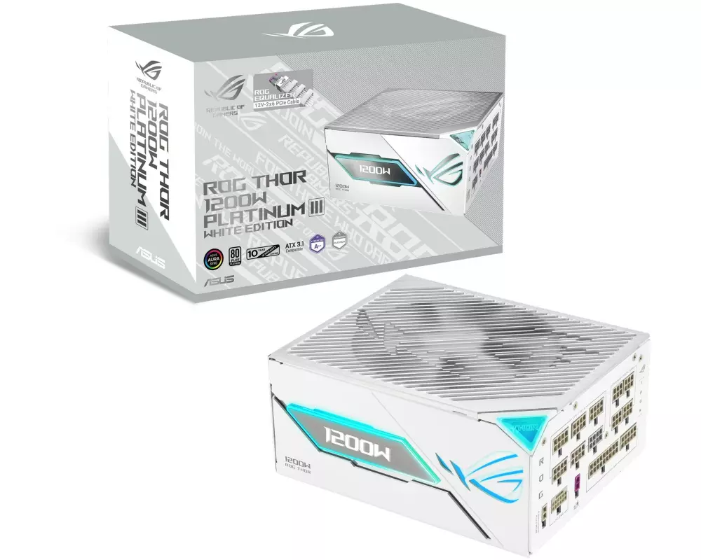 ASUS ROG ROG-THOR-1200P3-WHITE-GAMING-E 1200 W