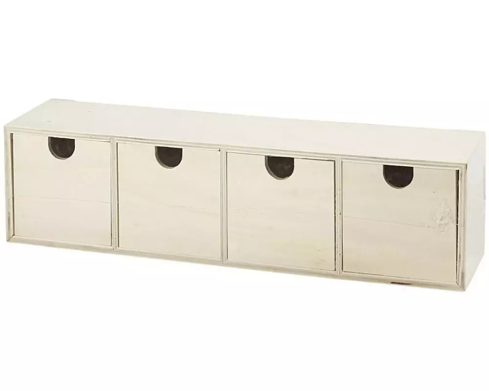 Creativ Company Holzartikel Box mit Schubladen 1 Stück