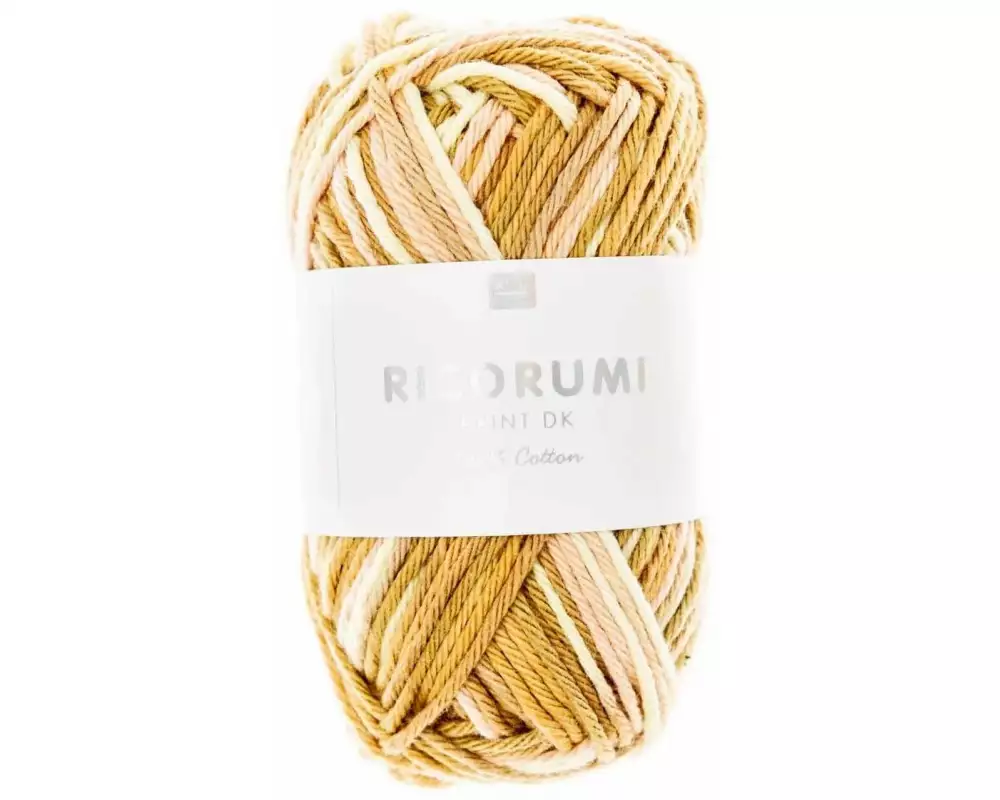 Rico Design Wolle Creative Ricorumi DK Print 25 g, Senf-Mix