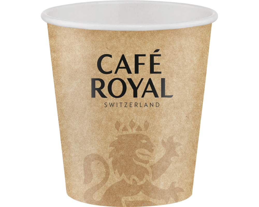 CAFE ROYAL Pappbecher 1dl 11025406 Braun 50 Stk.