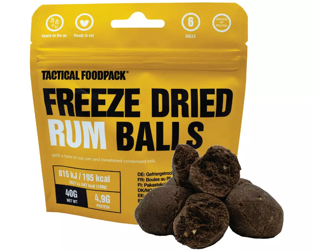 Tactical Foodpack Dessert Freeze Dried Rum Balls