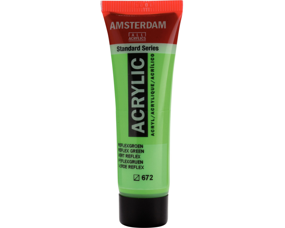 AMSTERDAM Acrylfarbe 20ml 17046720 Reflexgrün 672