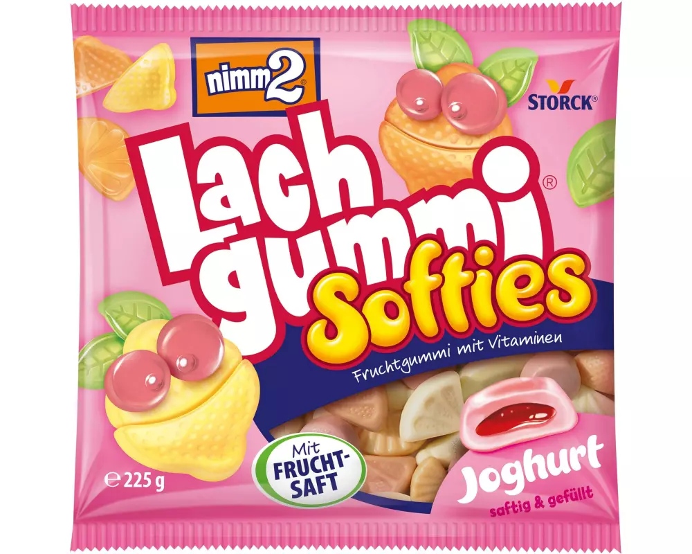 Storck Gummibonbons Nimm2 Lachgummi Softies Joghurt 225 g