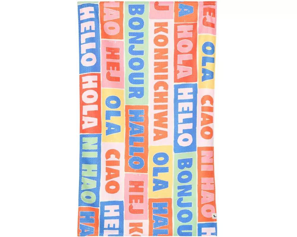 Dock & Bay Geschirrtuch Greetings from 85 x 40 cm, Mehrfarbig