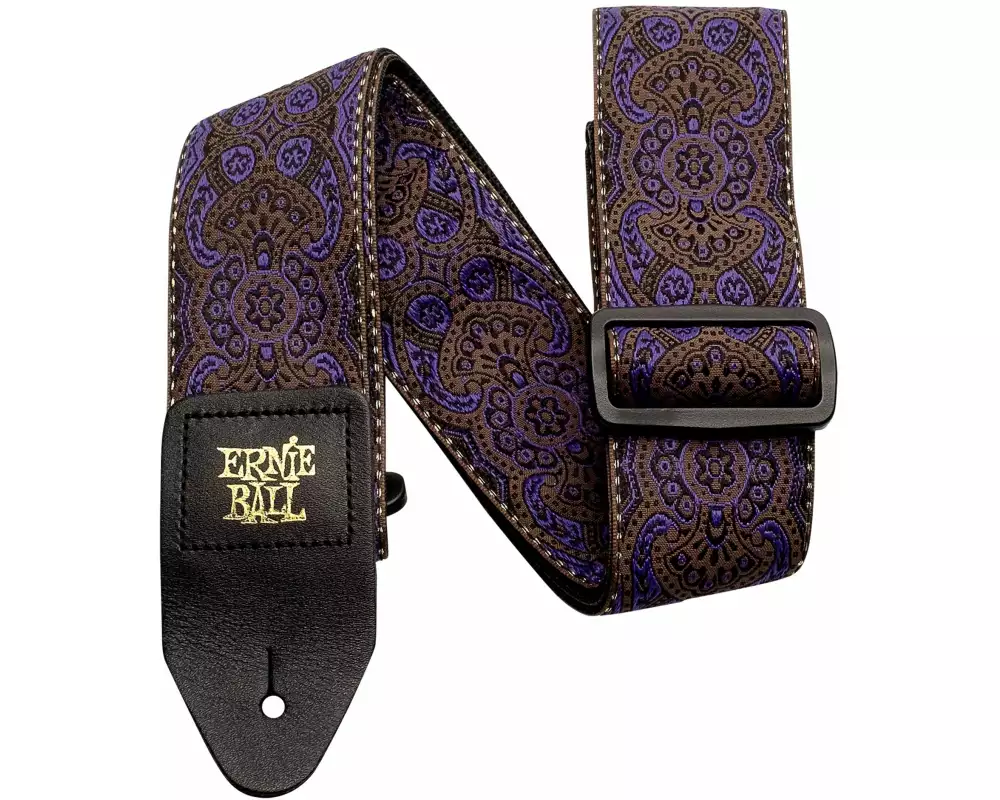 Ernie Ball Gitarrengurt Jacquard Purple Paisley