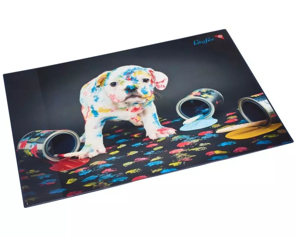 Läufer Schreibunterlage Bunter Hund 40 x 53 cm