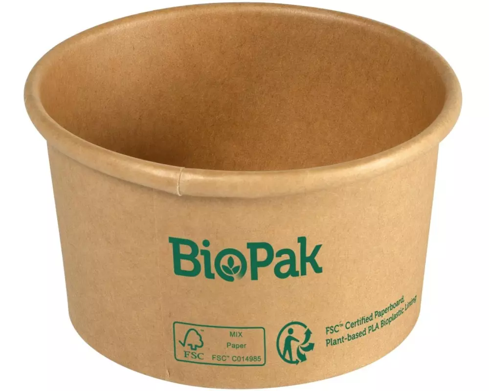 Duni Salat-Schale Ronda 190 ml, Braun, 25 Stück