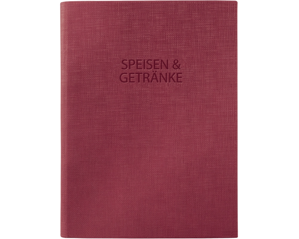 SIGEL Speisekartemappe,Gummib. A5 SM113 2Doppel-H.175x245x12, rot