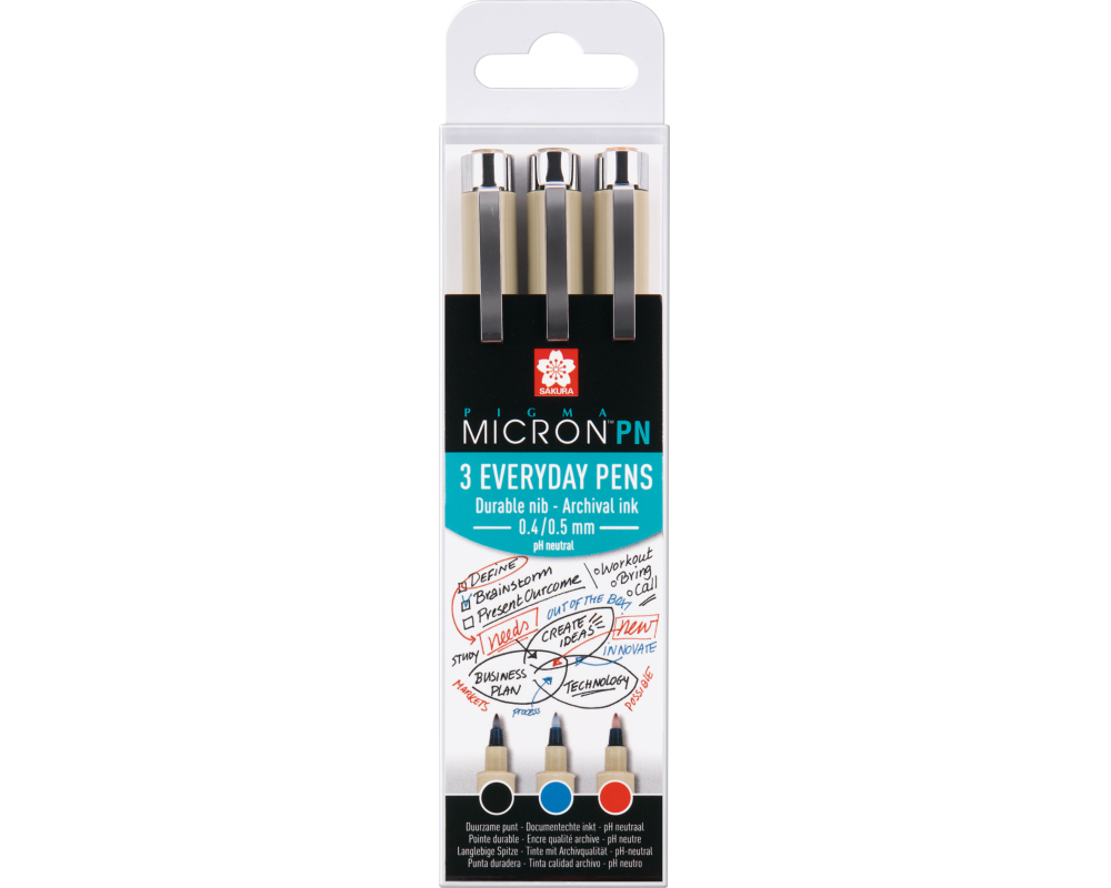 SAKURA Pigma Micron PN POXSDKPN3A Everyday, 3 Office Farben