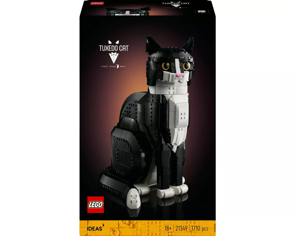 LEGO® Ideas Schwarz-weisse Katze 21349