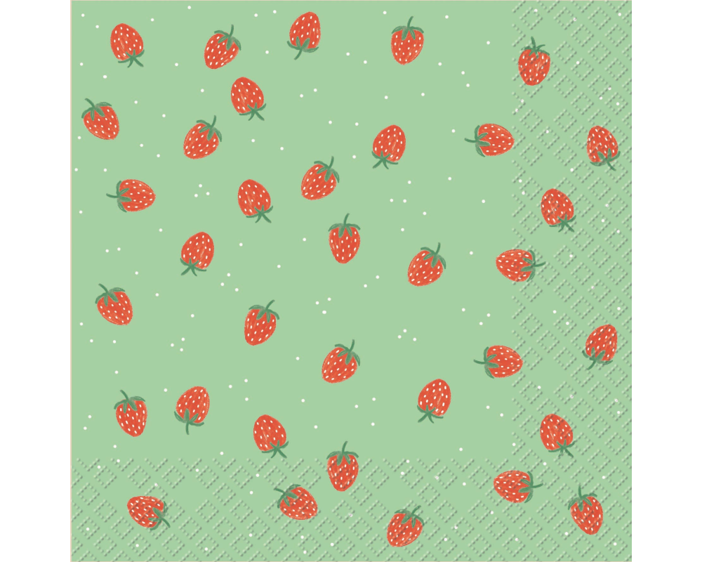 STEWO Serivette Fragolina 33x33cm 2572576346 grün hell FSC 20 Stück