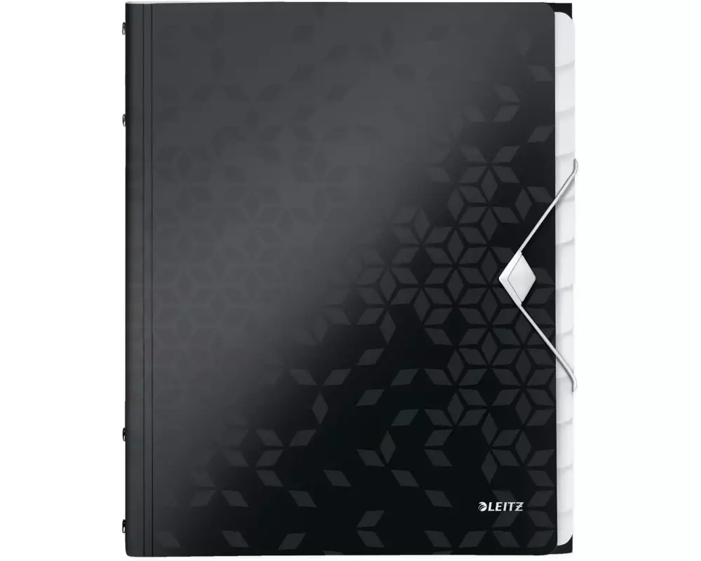 Leitz Ordnungsmappe WOW 12-teilig, Schwarz