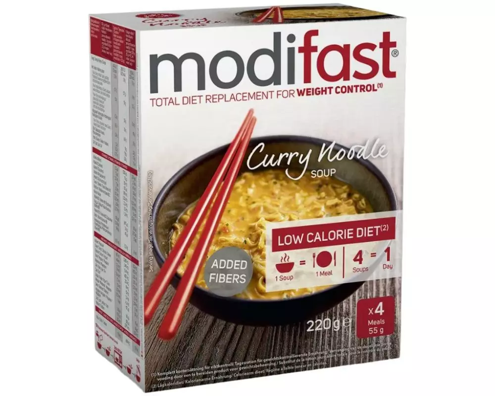 Modifast Nudelsuppe Curry 4 x 55 g