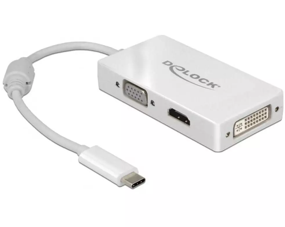Delock Multiadapter 63924 USB-C - DVI-D/HDMI/VGA