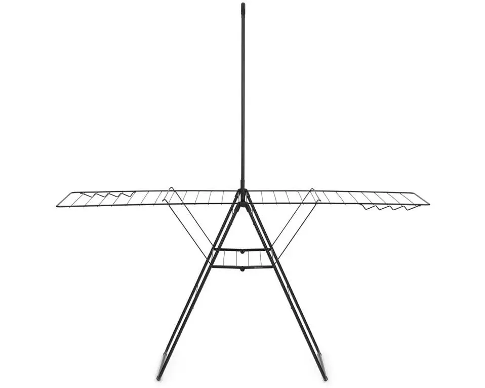 Brabantia Standtrockner HangOn mit Stange 25 m, Schwarz