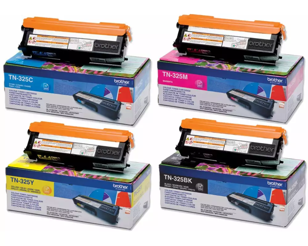 Brother Tonerset TN-325 Magenta/Yellow/Black/Cyan