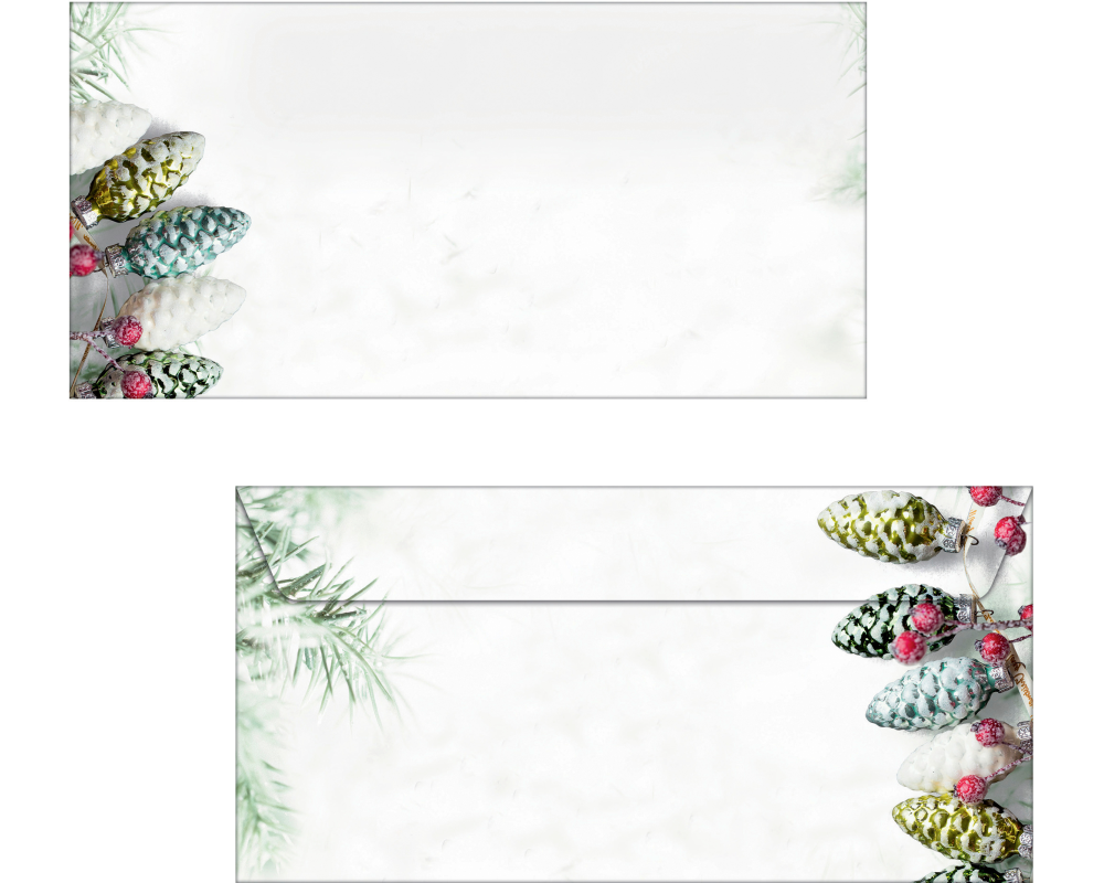 SIGEL Weihnachts-Umschlag 11x22cm DU177 90g 50 Stück