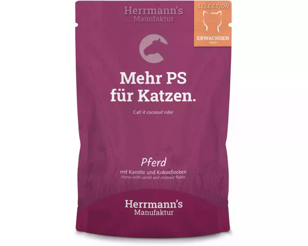 Herrmann's Nassfutter Pferd mit Karotte und Kokosflocken