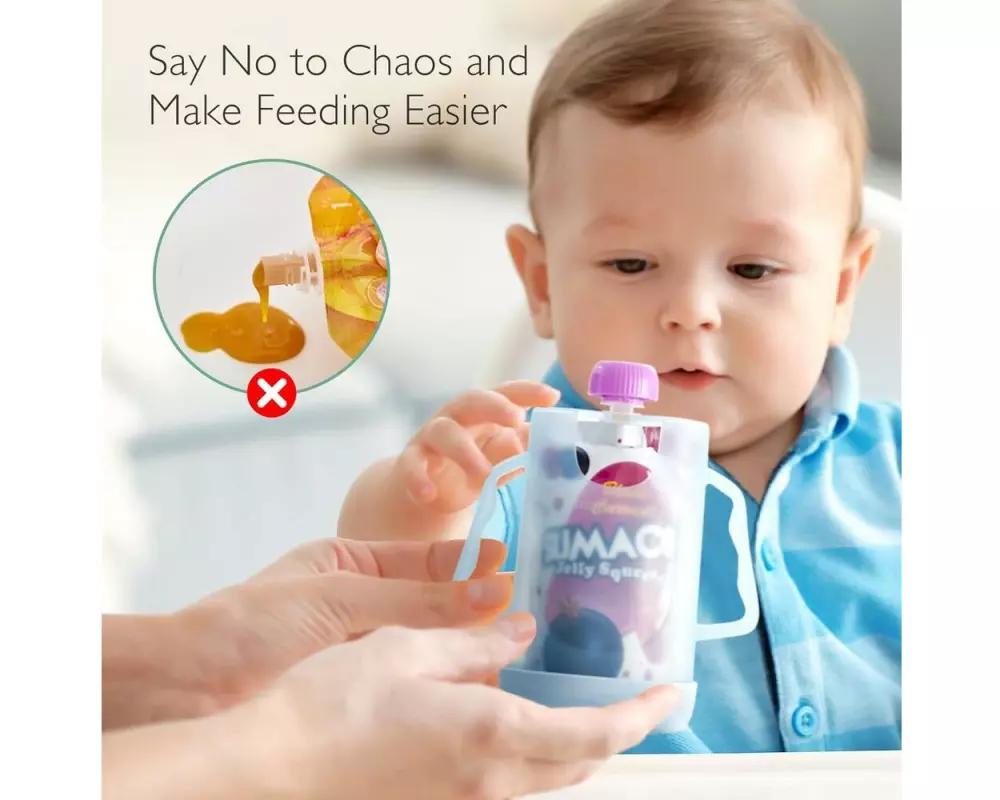 momcozy Auslaufsicherer Halter BLU 150 ml
