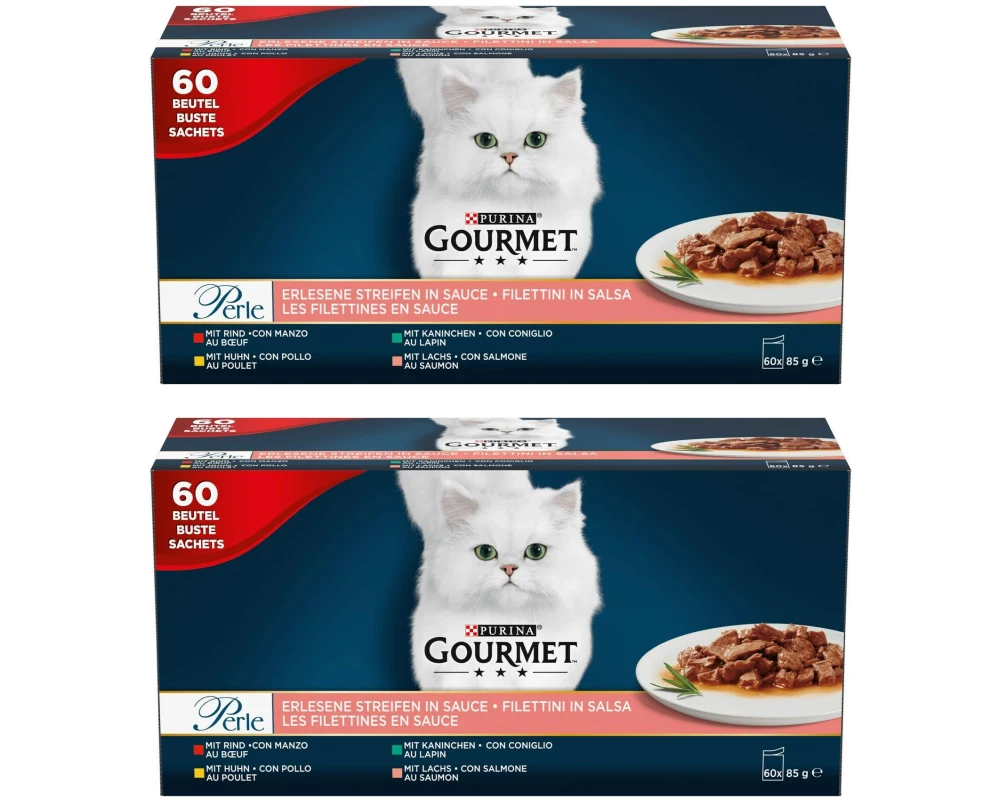 Purina Gourmet Perle erlesene Streifen 2 x 60 x 85 g