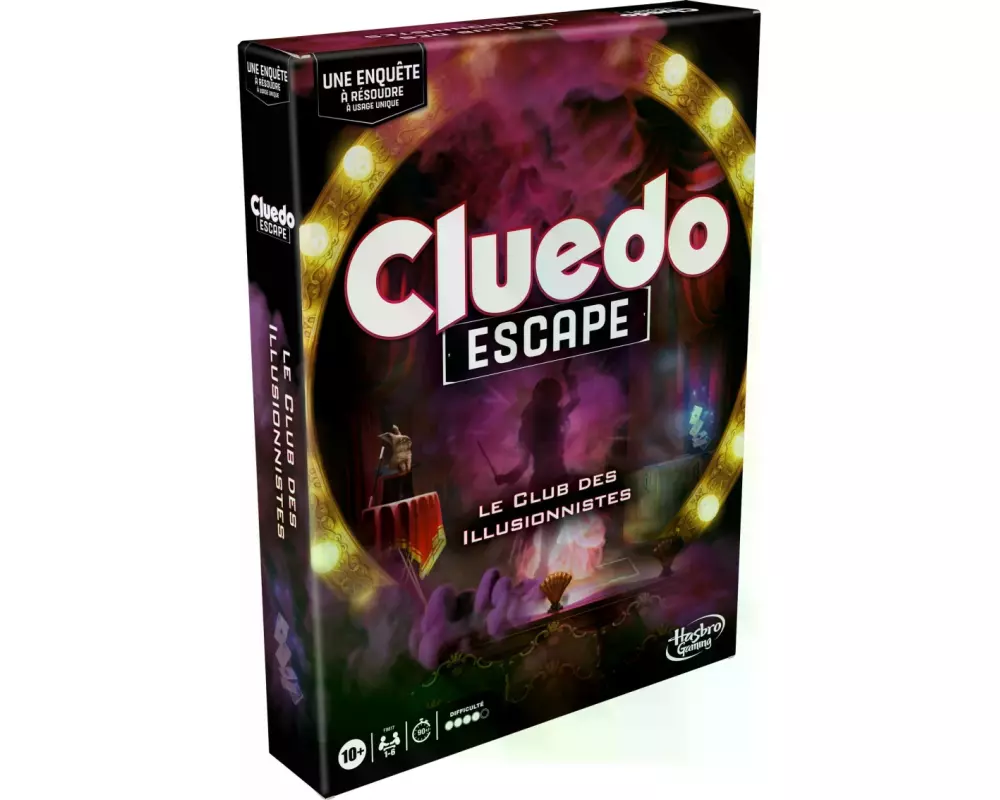 Hasbro Gaming Familienspiel Cluedo Escape: Le Club des Illusionistes -FR-