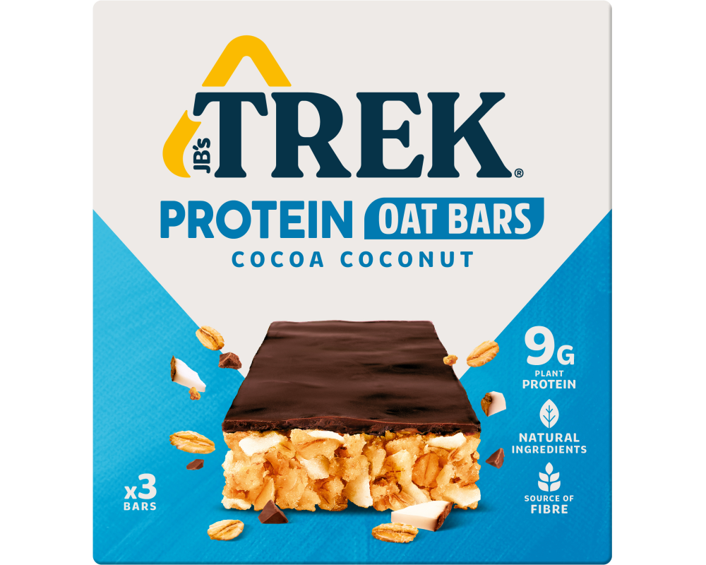 TREK Protein Haferriegel 83525 Cocoa Coconut 50g, 3 Stk.