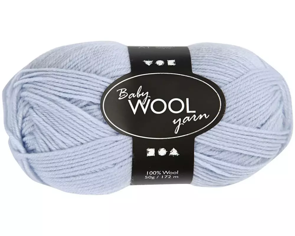 Creativ Company Wolle Babygarn Merino 50 g 14/4 Hellblau