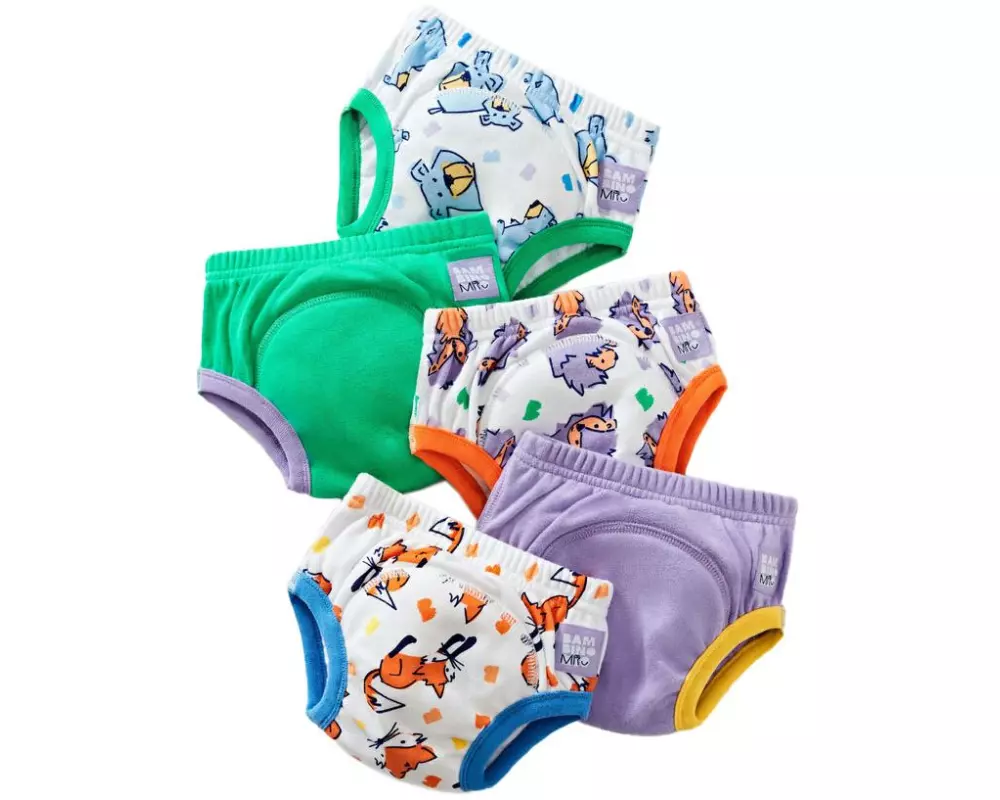 Bambino Mio Trainings-Unterhosen 5er Set Laute Tiere Grösse 3-4