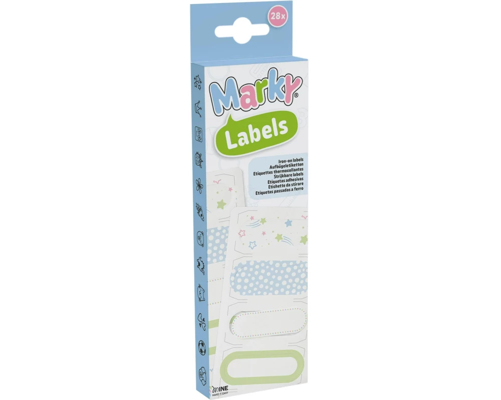 Colop Textil-Etiketten Marky 28 Stück / 7 verschiedene Designs