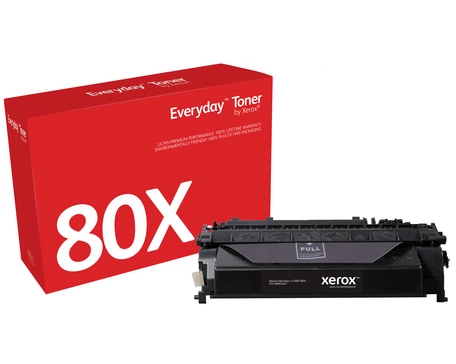 Everyday Black Toner by compatible with HP 80X (CF280X), High capacity. Black toner page yield: 11500 pages, Printing colours: Black, Quantity per pack: 1 pc(s)