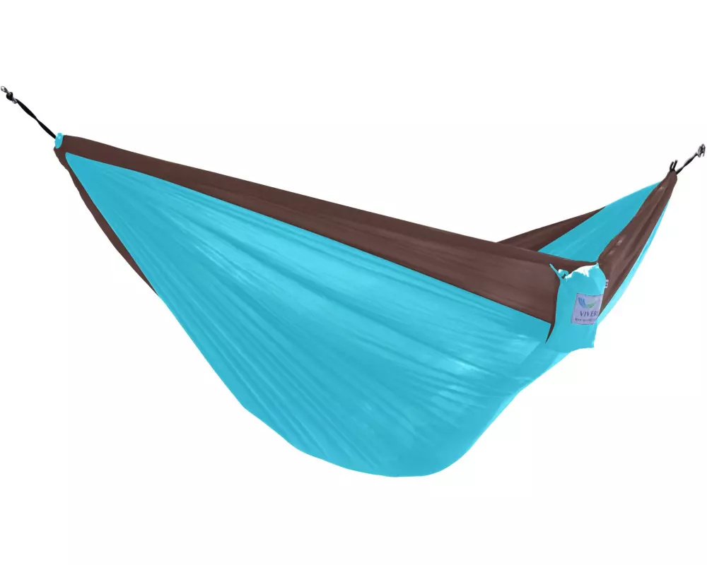 Vivere Doppelhängematte Parachute Hammock Braun/Türkis
