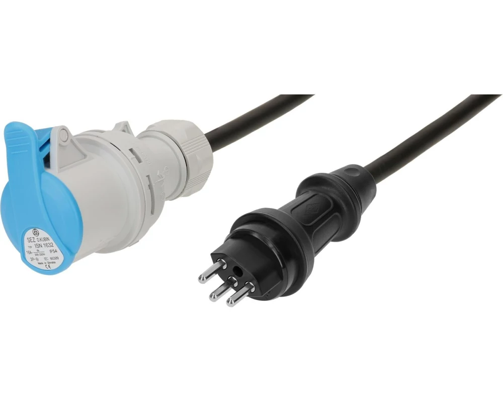 maxCAMP Adapterkabel H07RN-F3G1.5 Typ 23 IP55/CEE16-3 0.5 m
