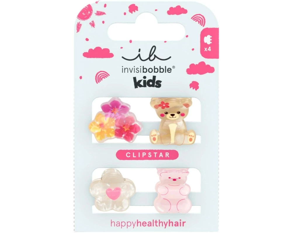 Invisibobble Haarklammer Clipstar Kids Bearly Bloomed