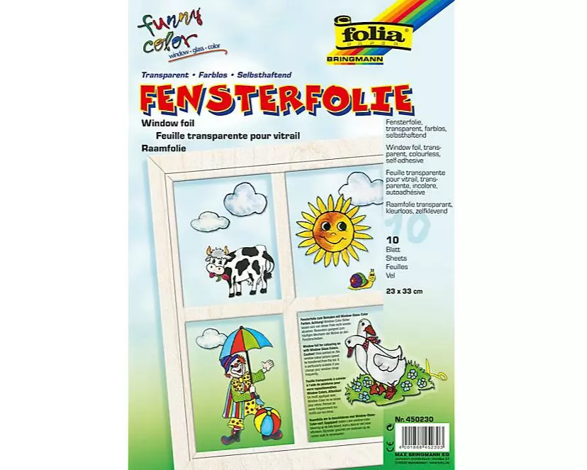 Folia Folie 23 x 33 cm Fenster, farblos, selbsthaftend