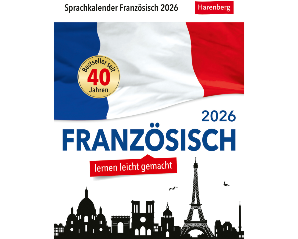 HARENBERG Abreisskalender 2026 2110900+26 Französisch DE, FR 12.5x16cm