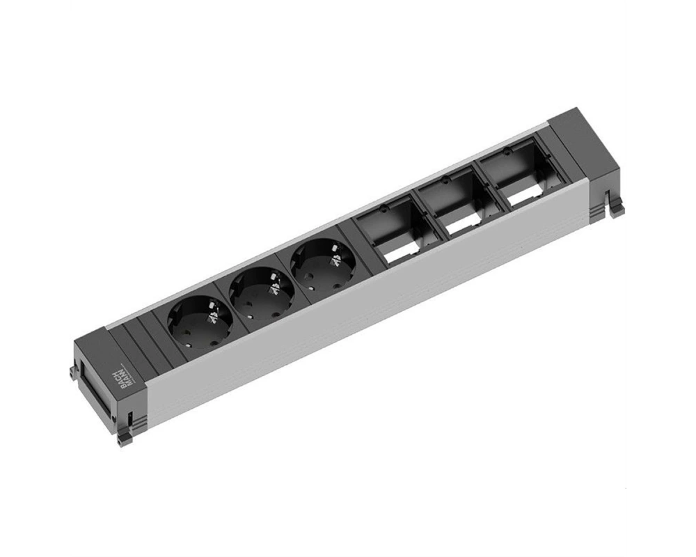 BACHMANN POWER FRAME Large 3x Schutzkontakt 3x ABD