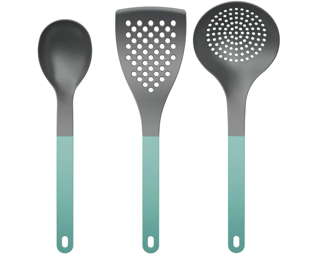 Rosti Kochbesteck-Set Optima 3-teilig aus Nylon, Nordic Green Grün