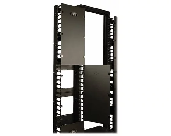 EATON TRIPPLITE SmartRack 12in. 30.48cm Width, High Capacity, Vertical Cable Manager - Double finger duct, with cover