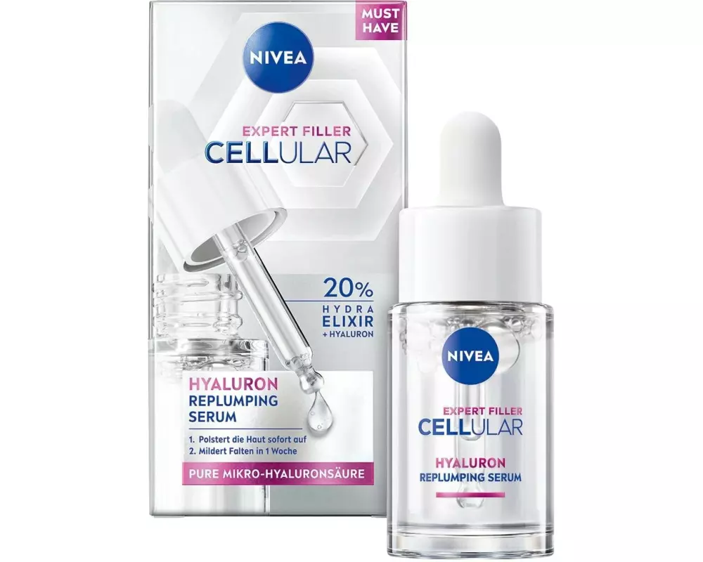 NIVEA Gesichtsserum Filler Hyaluron Replumping 15 ml