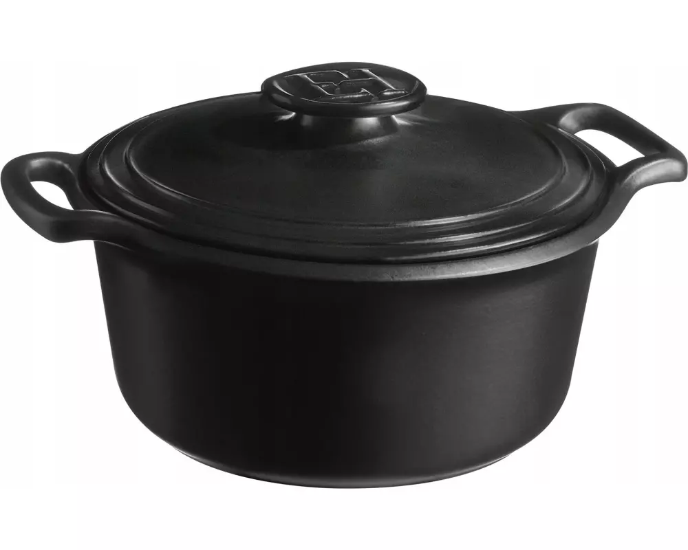 Emile Henry SUBLIME+ Rundschmortopf 4 L Ø24.5 cm, 4 l, Schiefer, Keramik