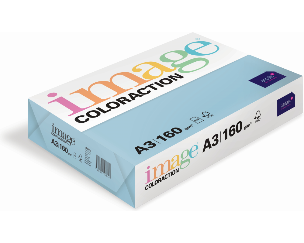 IMAGE COLORACTION Kopierpapier Iceberg A3 294536 120g, eisblau 250 Blatt