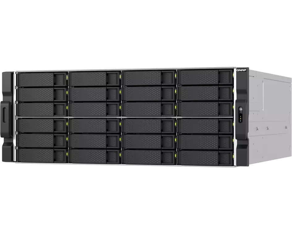 QNAP TS-h2477AXU-RP Speicherserver Rack (4U) AMD Ryzen™ 7 7745 32 GB DDR5 0 TB QNAP QTS Schwarz, Grau