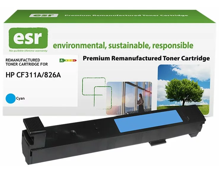 ESR Toner cartridge compatible with HP CF311A cyan remanufactured 31.500 pages