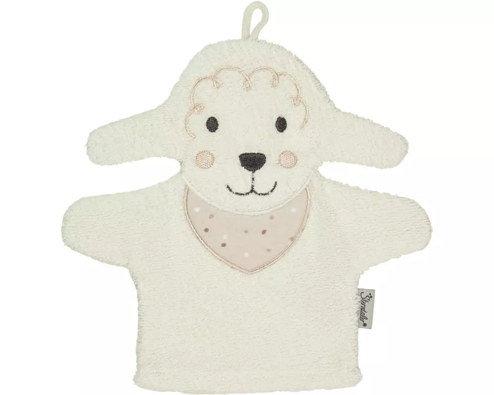 Sterntaler Baby-Waschhandschuh Schaf Flocke