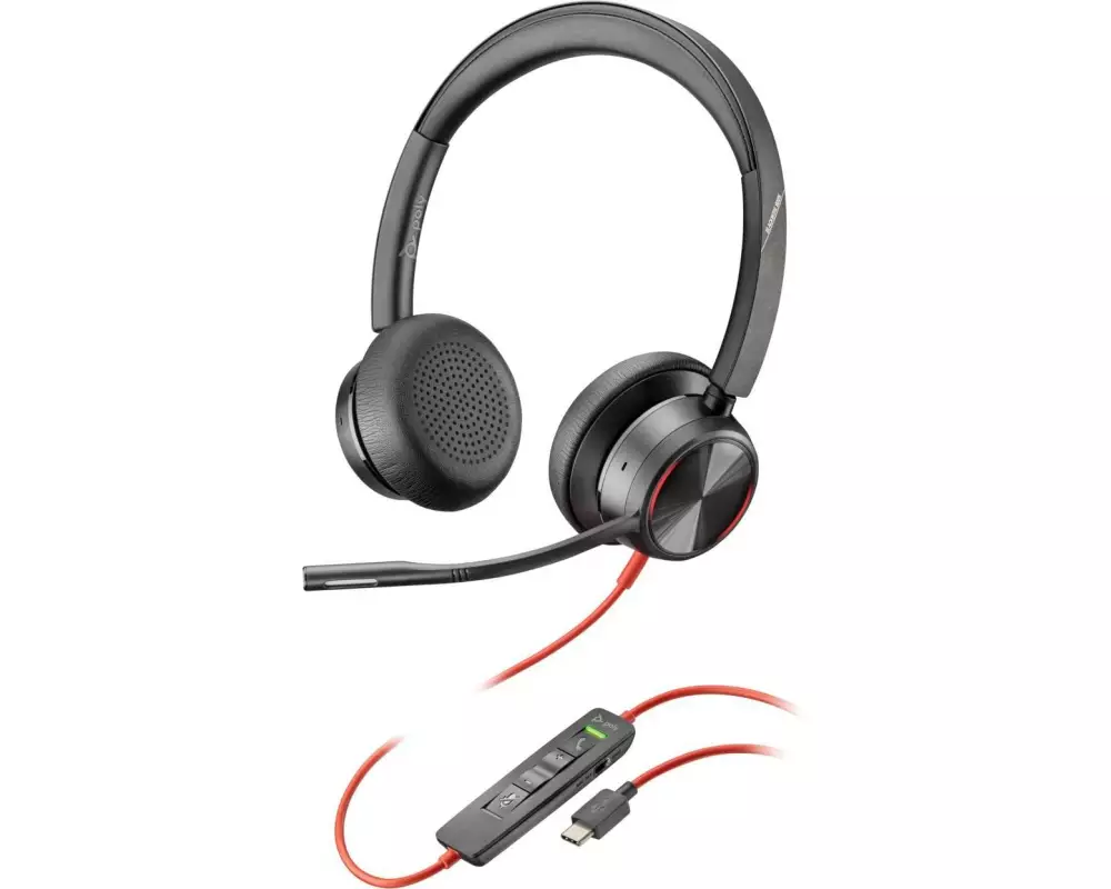 HP Headset Poly Blackwire 8225 UC USB-A/C