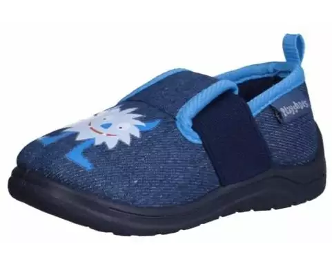 Playshoes Hausschuhe Monster Gr. 30/31, Jeansblau