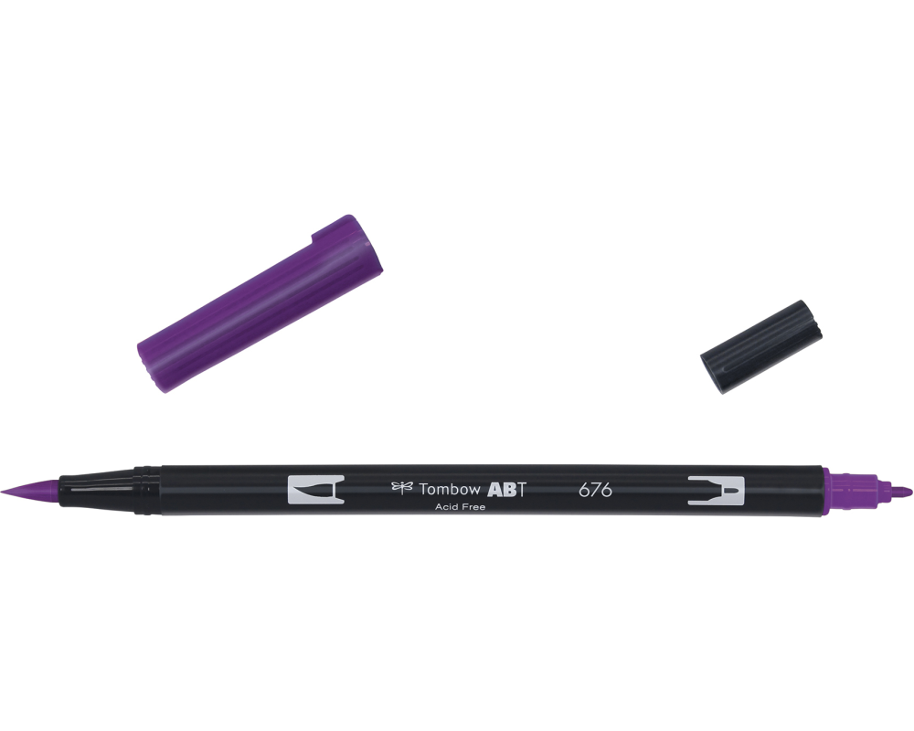 TOMBOW Dual Brush Pen ABT 676 royal purple