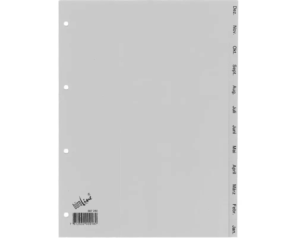 Büroline Register A4, PP Dez-Jan